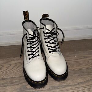 Dr. Martens White Combat Boots